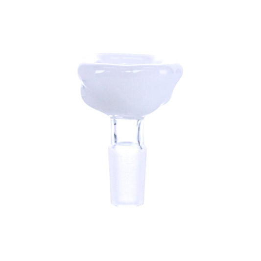 Cloud-Shaped Glass Hookah Bowl, White, PT5527
