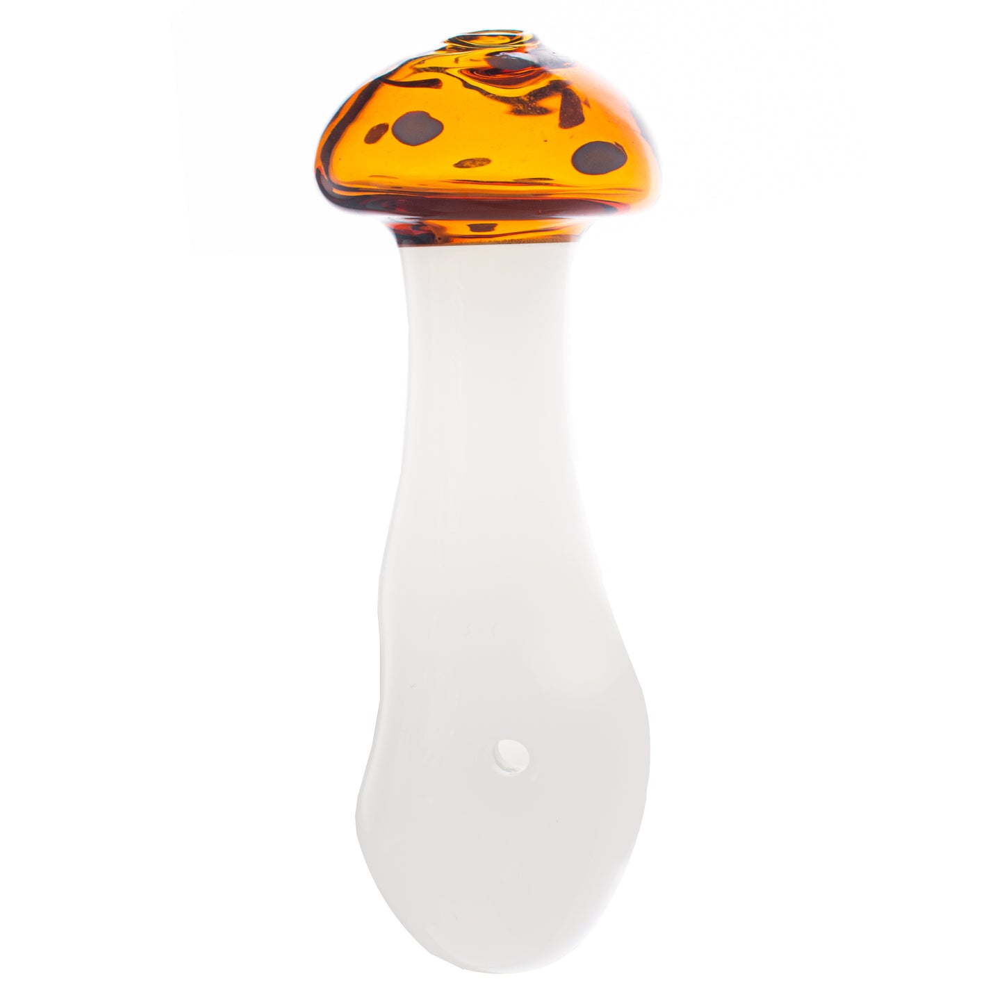 Glass Mushroom Tobacco Pipe - 80mm Hand Pipe YD4843 （Random Color）