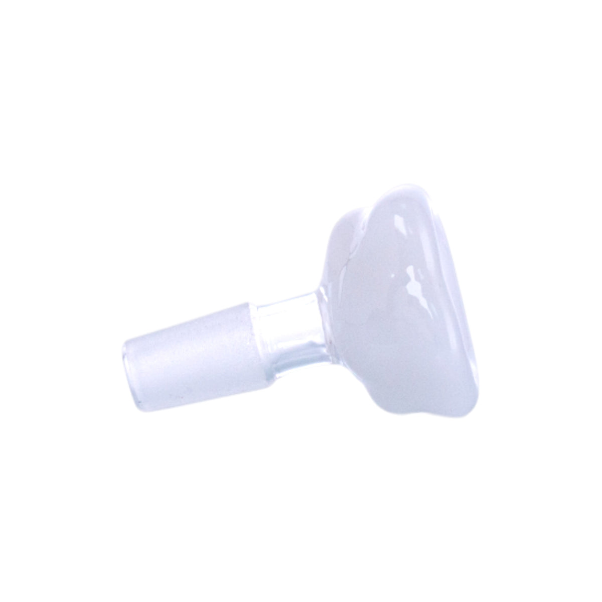 Cloud-Shaped Glass Hookah Bowl, White, PT5527
