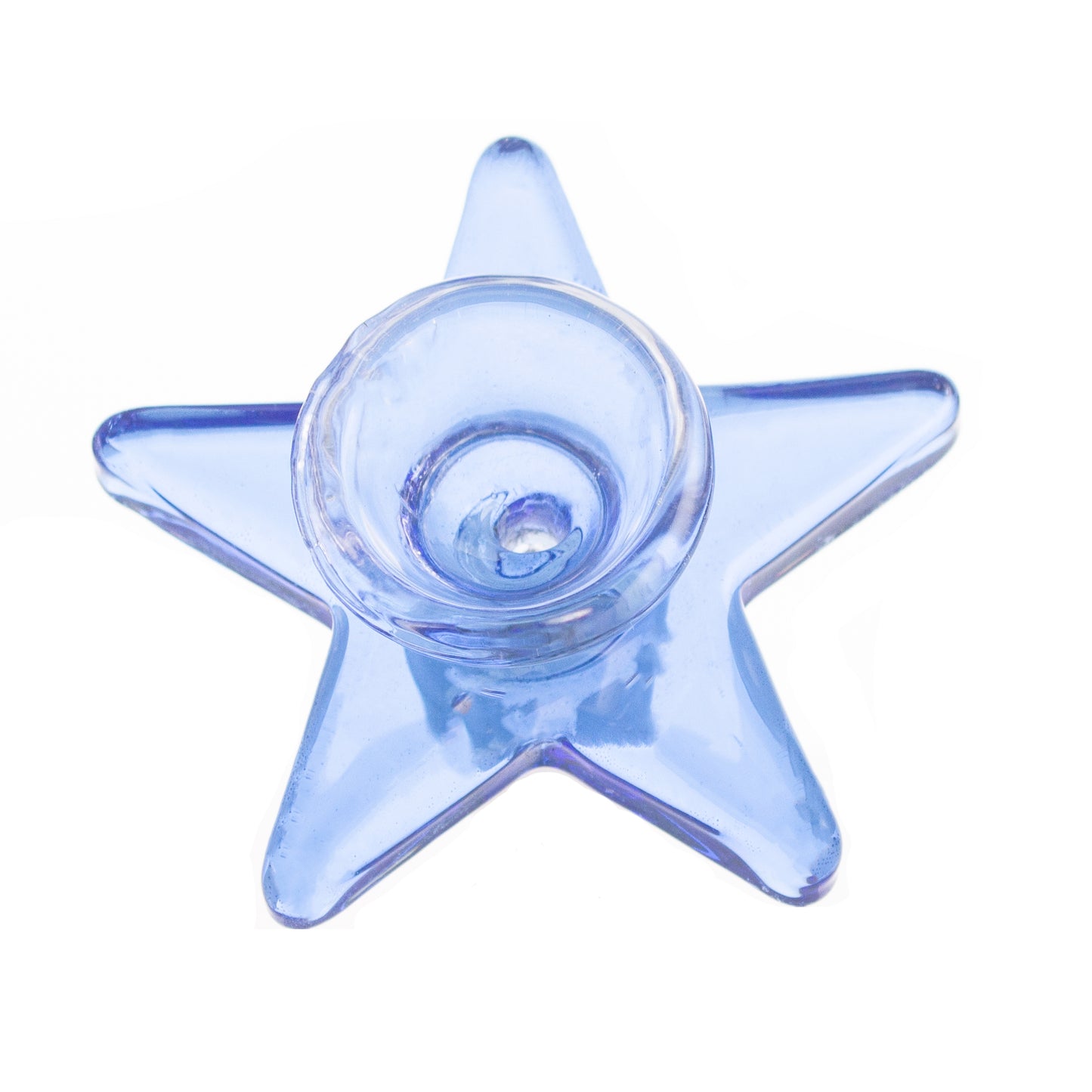 Five Point Star Glass Bowl Piece PT3677