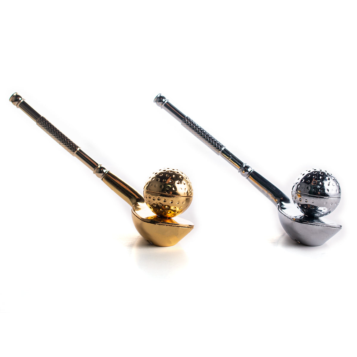 Golf Metal Tobacco Pipe - 136mm Hand Pipe YD4412