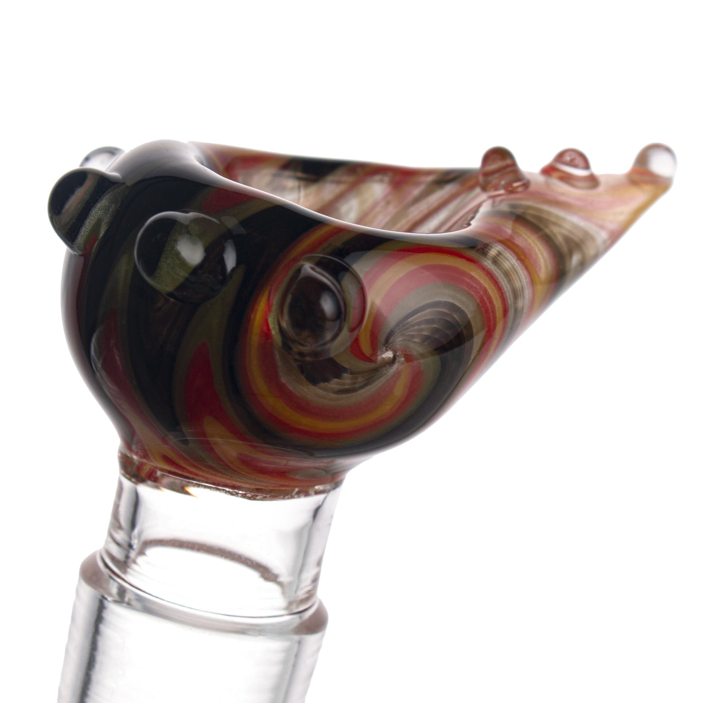 Long Neck Colorful Glass Bowl Piece PT304