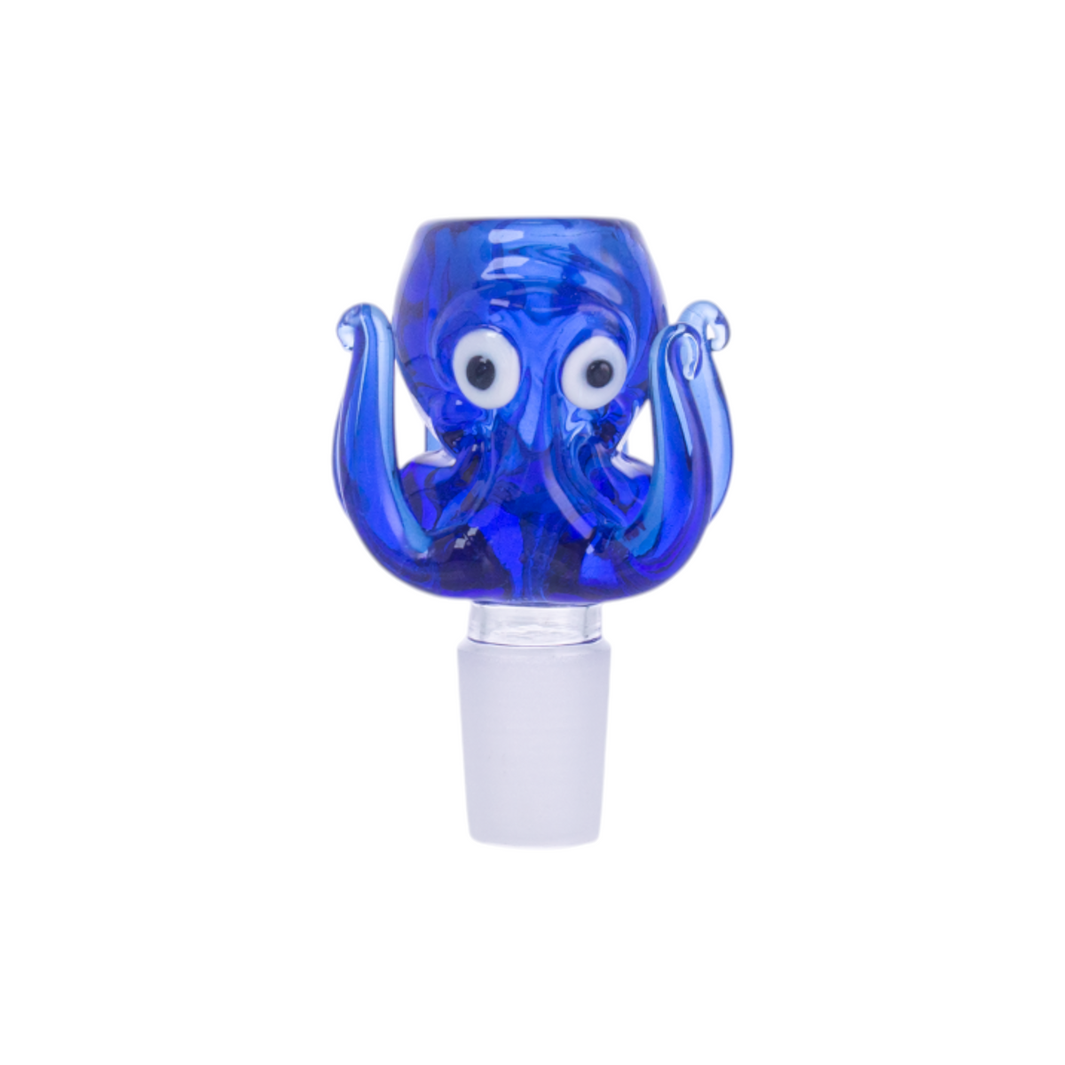 Octopus Glass Hookah Bowl, Frosted Joint, Blue/Green, PT2593