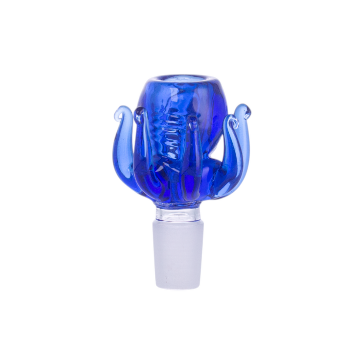 Octopus Glass Hookah Bowl, Frosted Joint, Blue/Green, PT2593