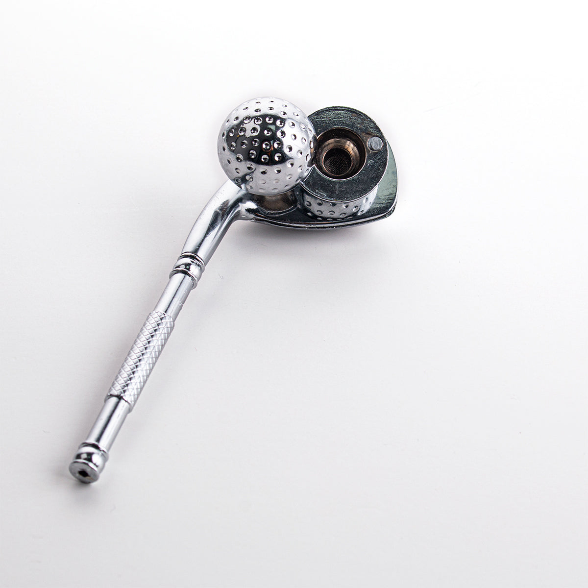 Golf Metal Tobacco Pipe - 136mm Hand Pipe YD4412