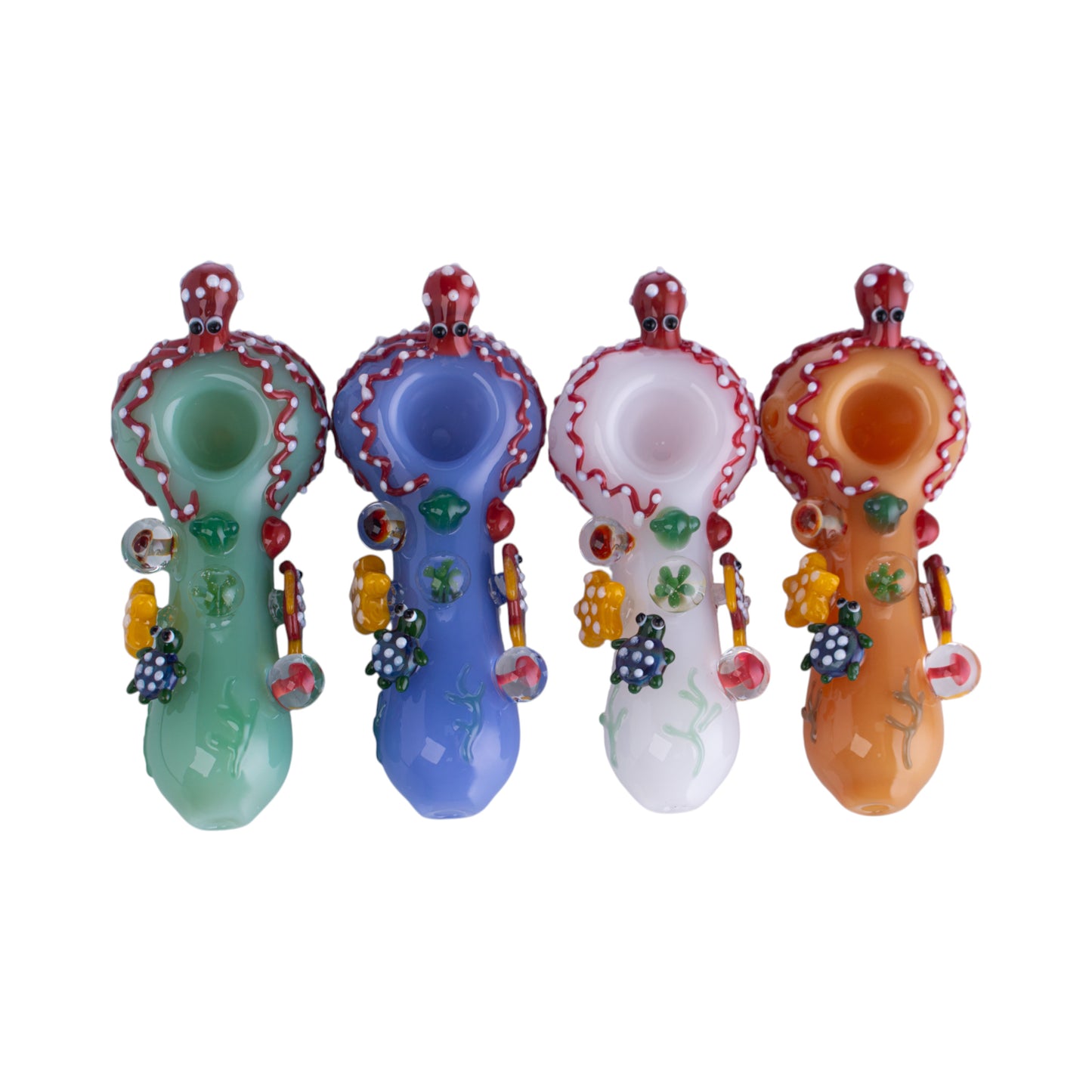 Handcrafted Glass Octopus Collectible, YD3629