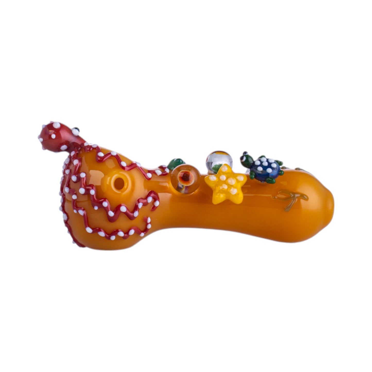 Handcrafted Glass Octopus Collectible, YD3629