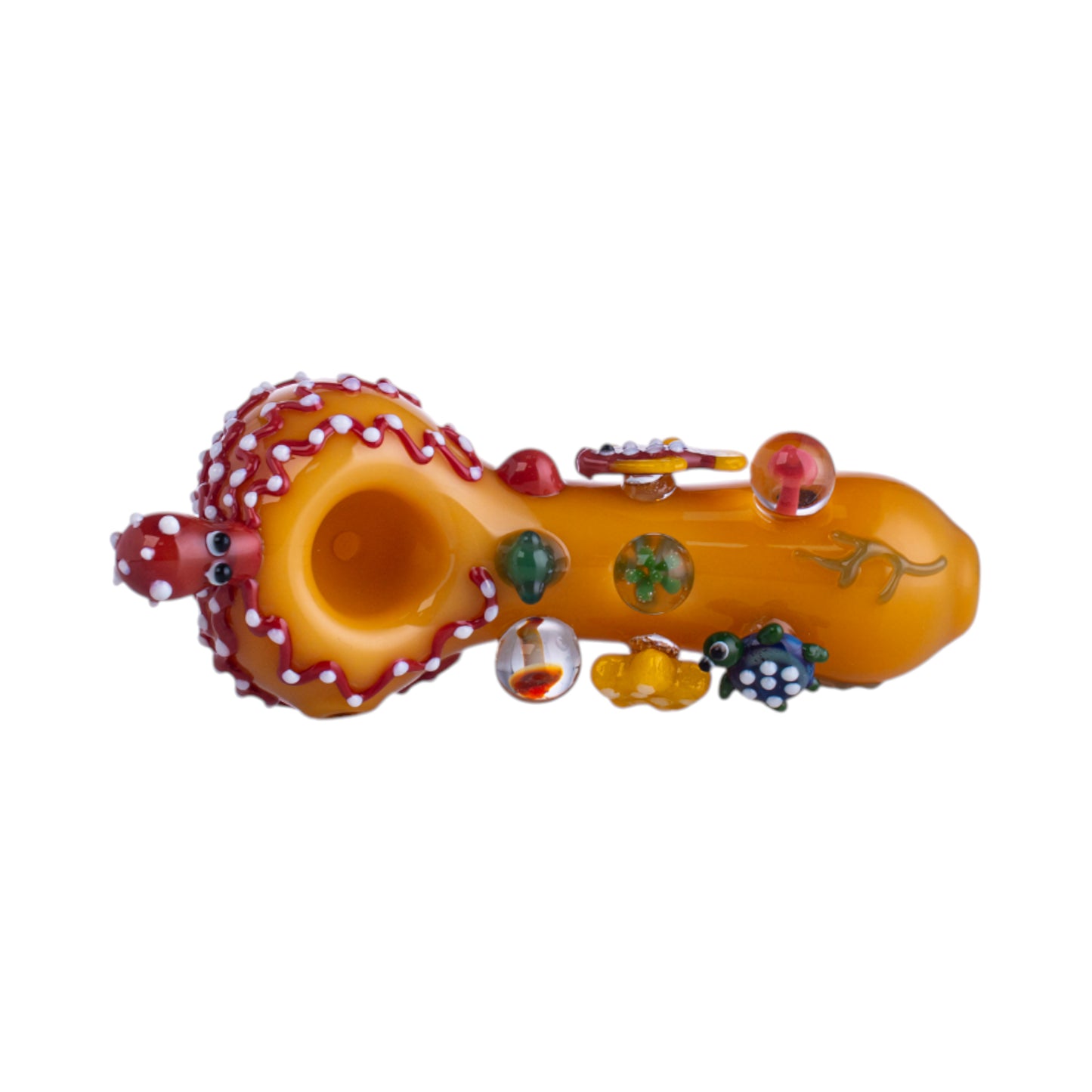 Handcrafted Glass Octopus Collectible, YD3629