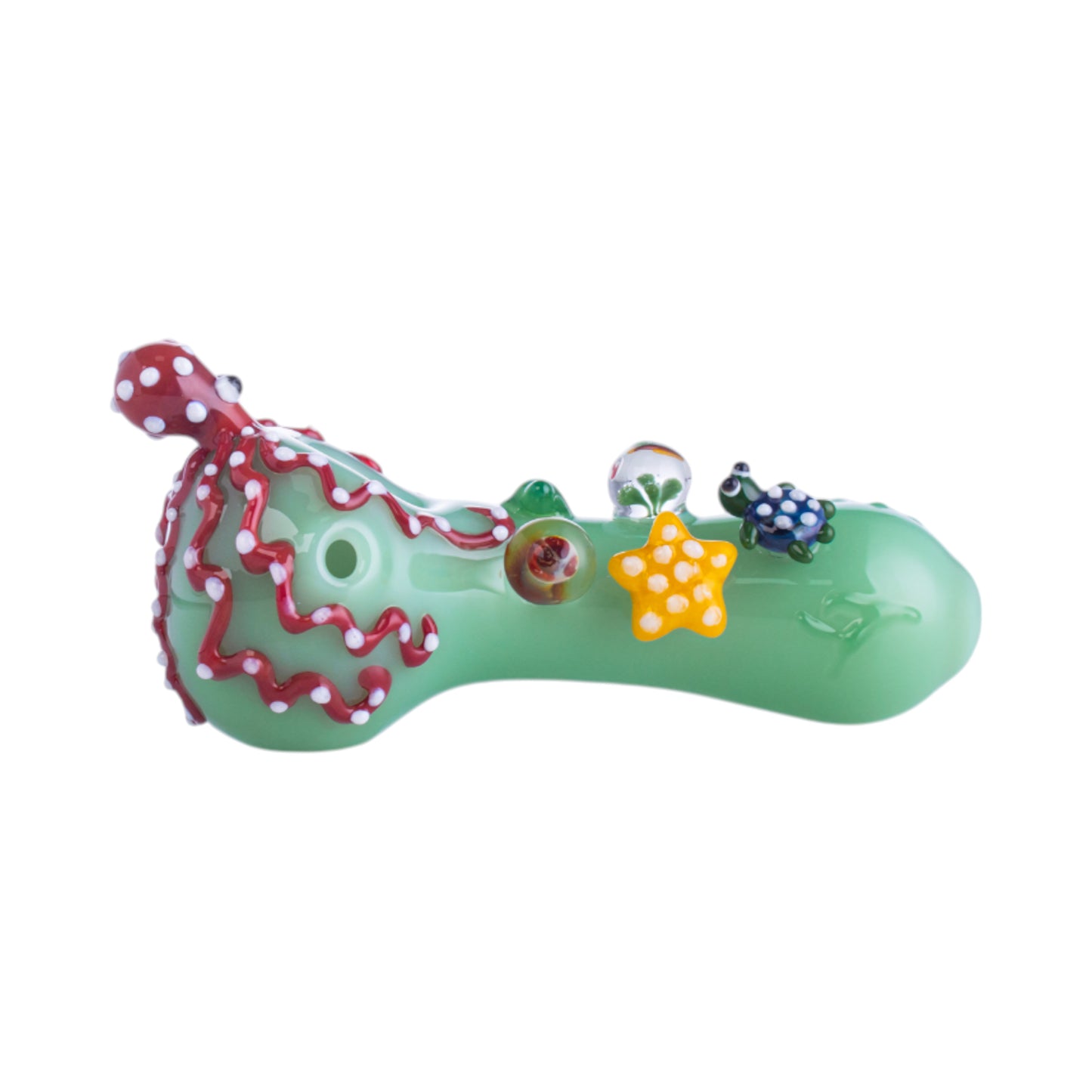 Handcrafted Glass Octopus Collectible, YD3629
