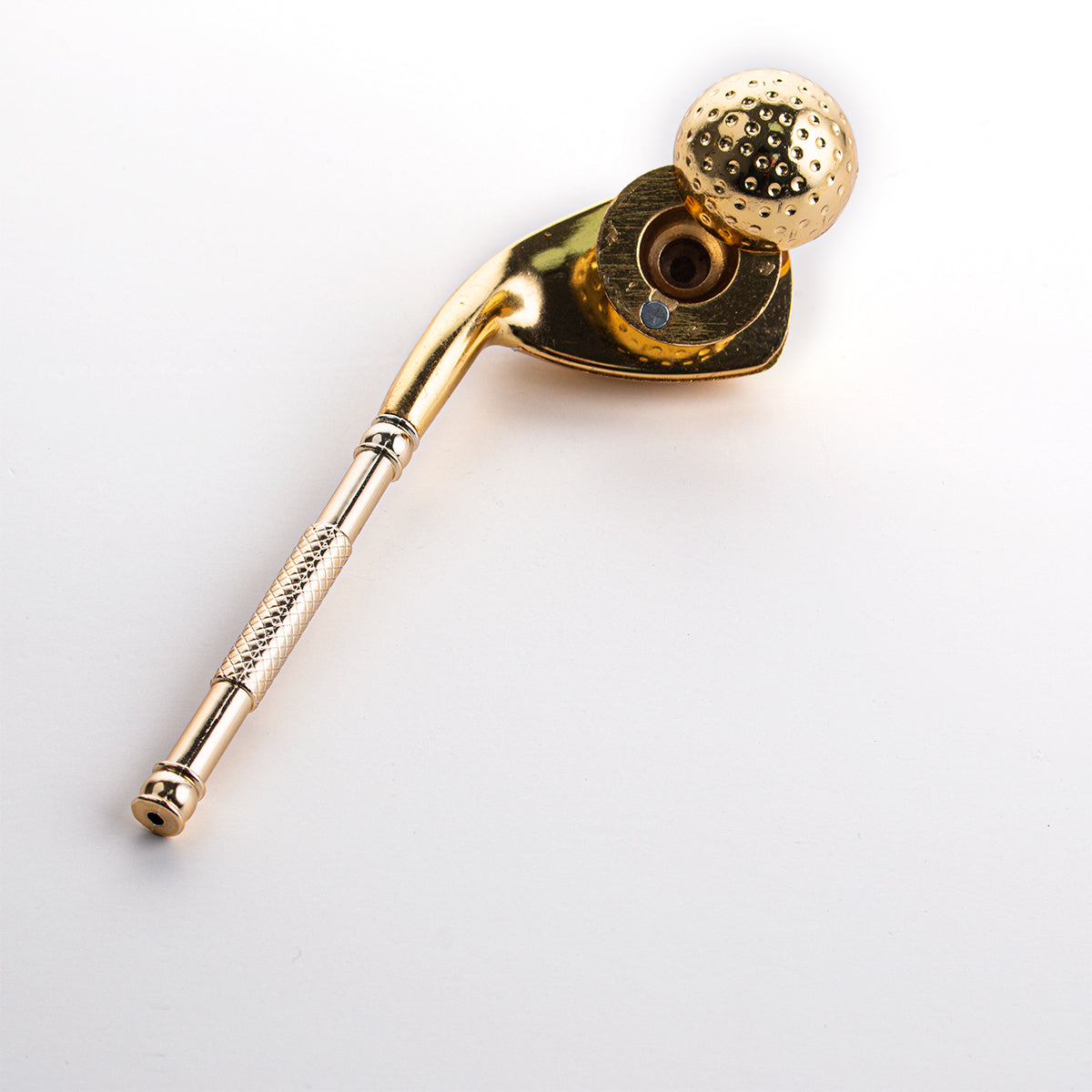 Golf Metal Tobacco Pipe - 136mm Hand Pipe YD4412