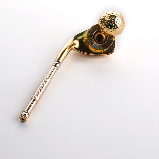Golf Metal Tobacco Pipe - 136mm Hand Pipe YD4412