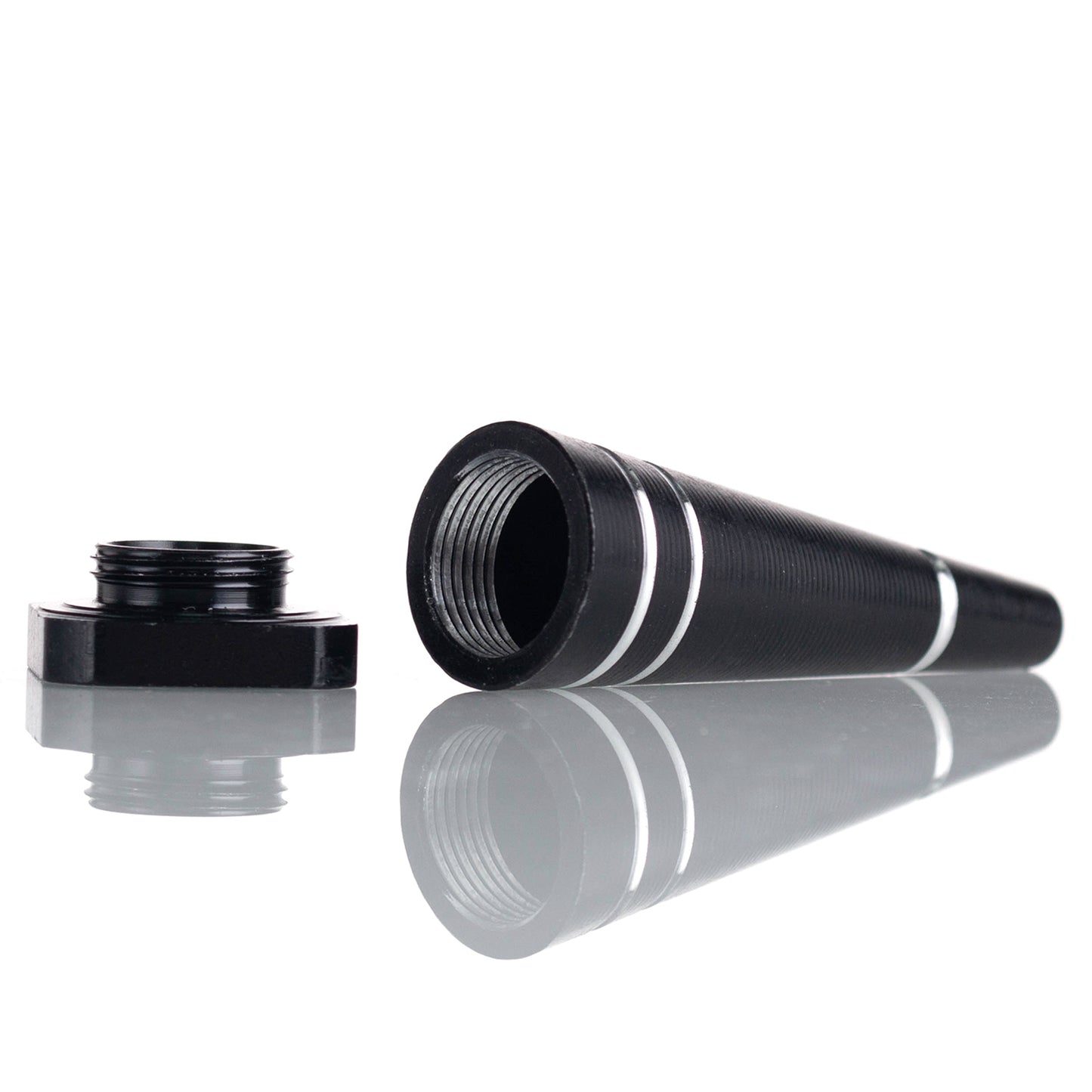 Glass Tobacco Pipe - Black Hand Pipe YD4560