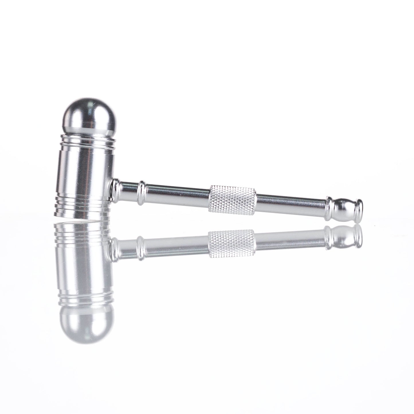 Half Round Metal Tobacco Pipe - 93mm Hand Pipe YD4493（Random Color）