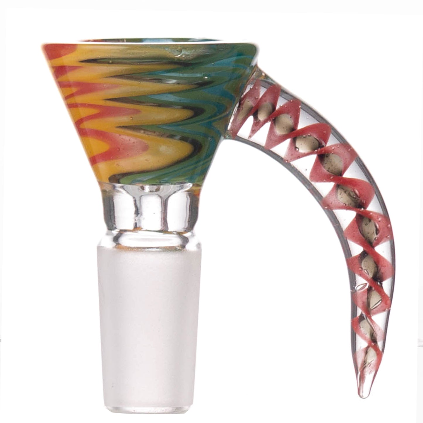 Colorful Floral Glass Bowl Piece PT1261