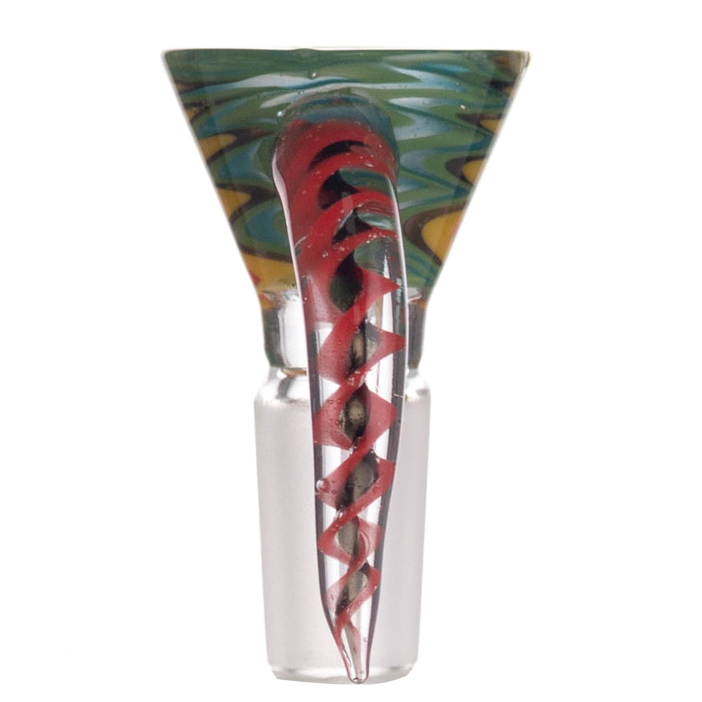 Colorful Floral Glass Bowl Piece PT1261