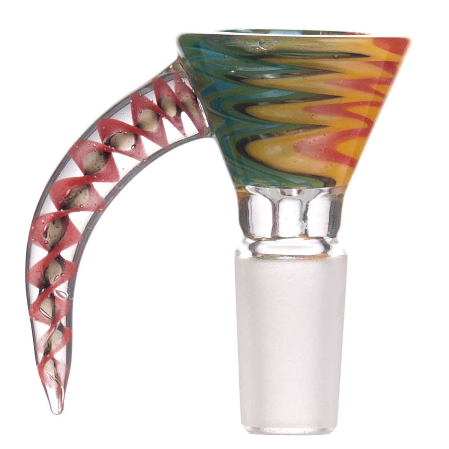 Colorful Floral Glass Bowl Piece PT1261