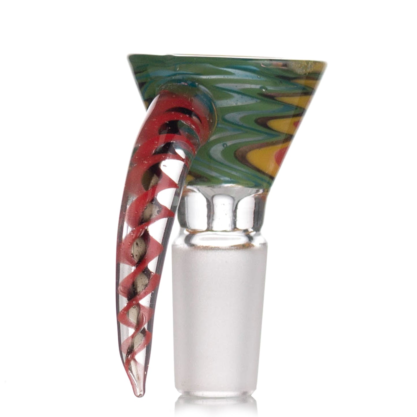 Colorful Floral Glass Bowl Piece PT1261