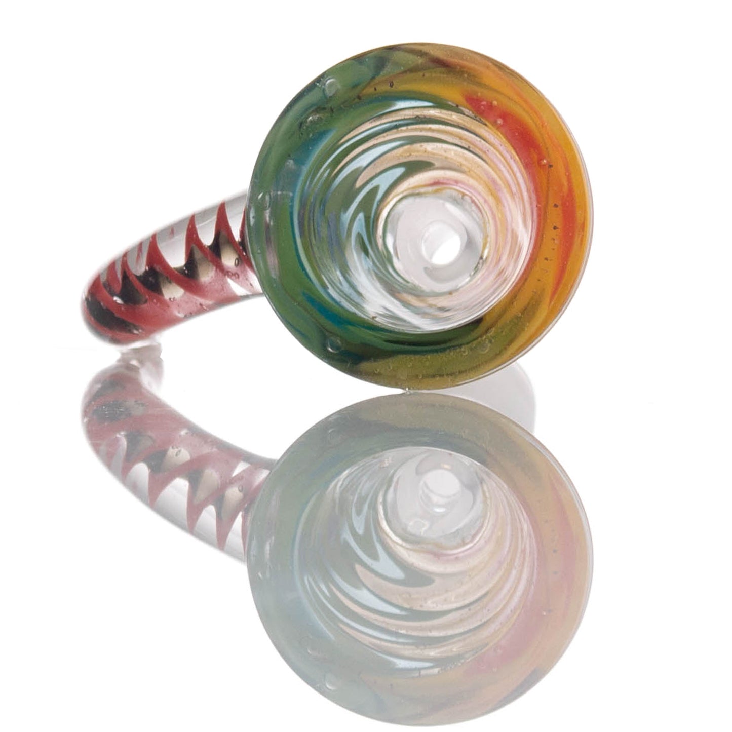 Colorful Floral Glass Bowl Piece PT1261