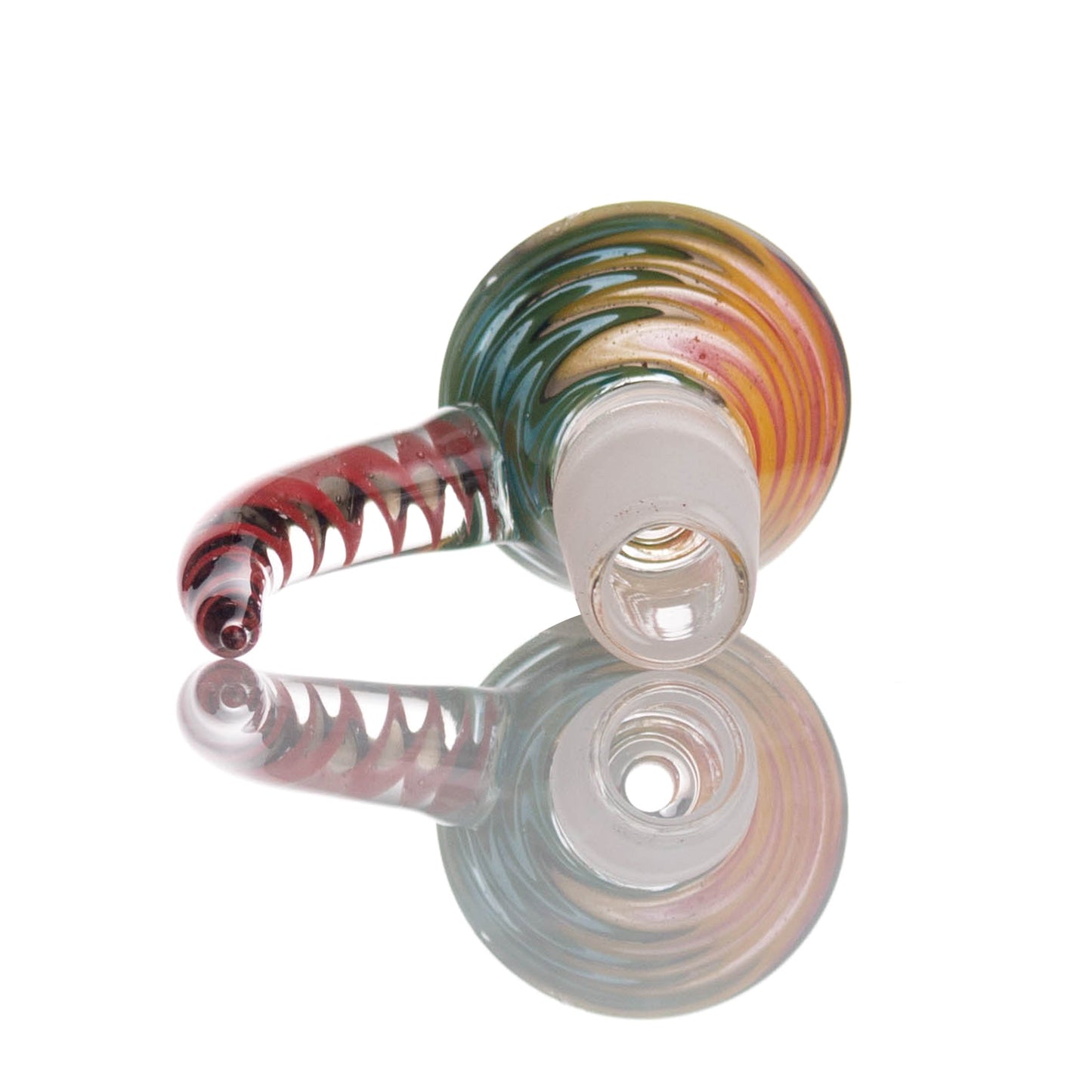 Colorful Floral Glass Bowl Piece PT1261