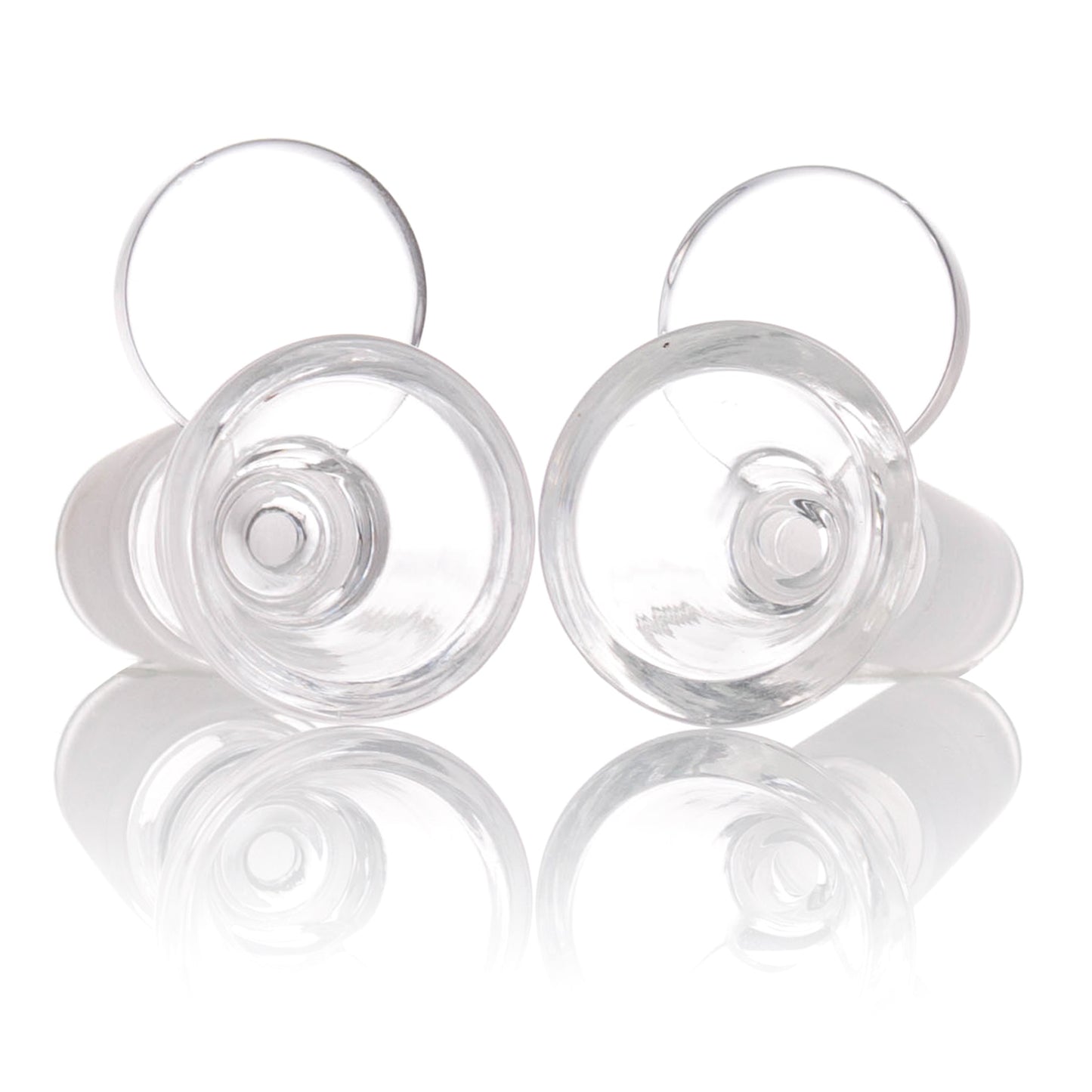 Colorful Round Handle Clear Glass Bowl Piece PT2265
