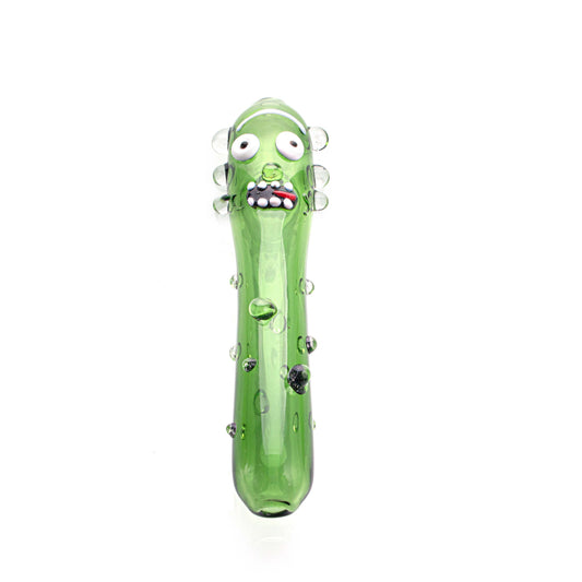 Cucumber Shape Glass Smoking Pipe YD4374