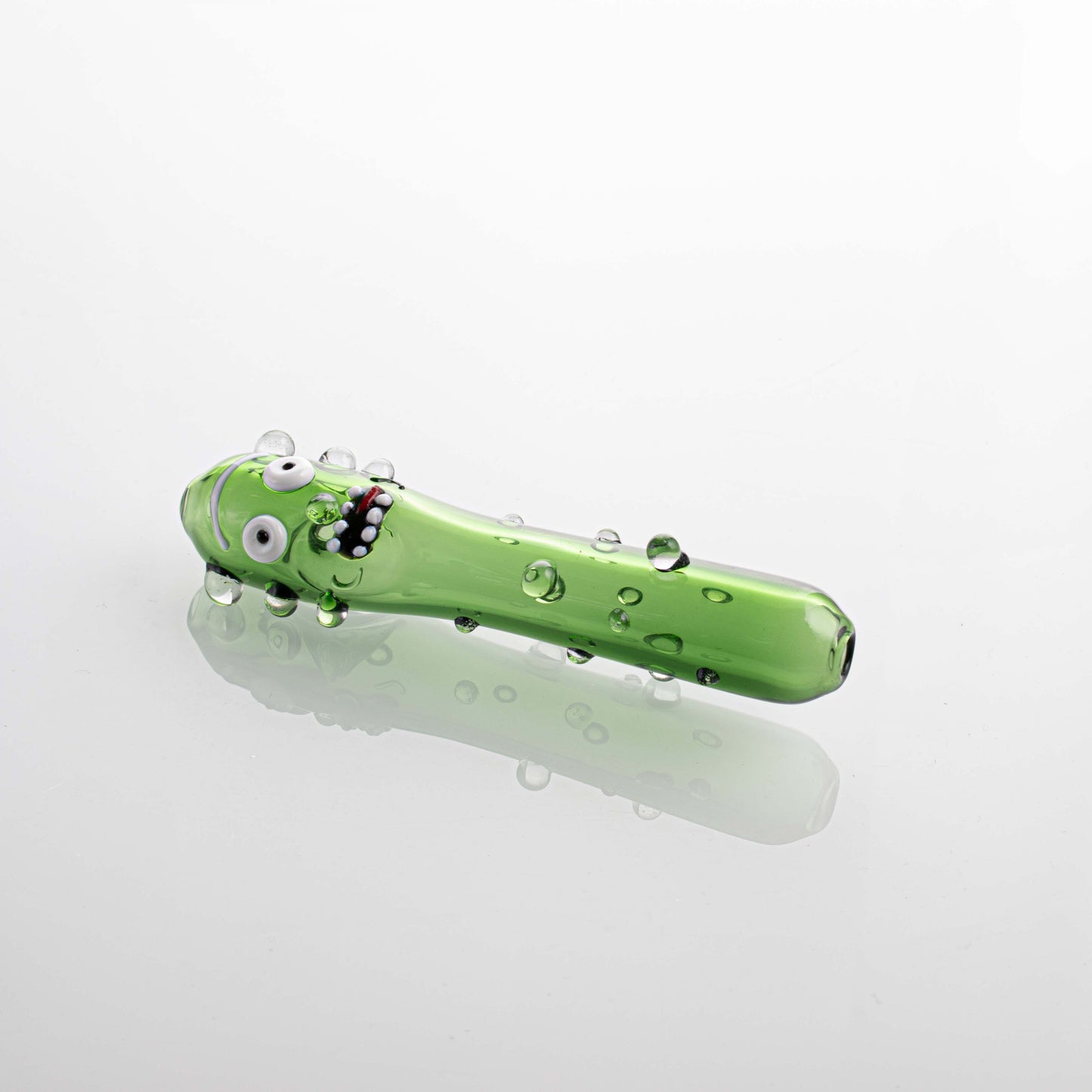 Cucumber Shape Glass Smoking Pipe YD4374