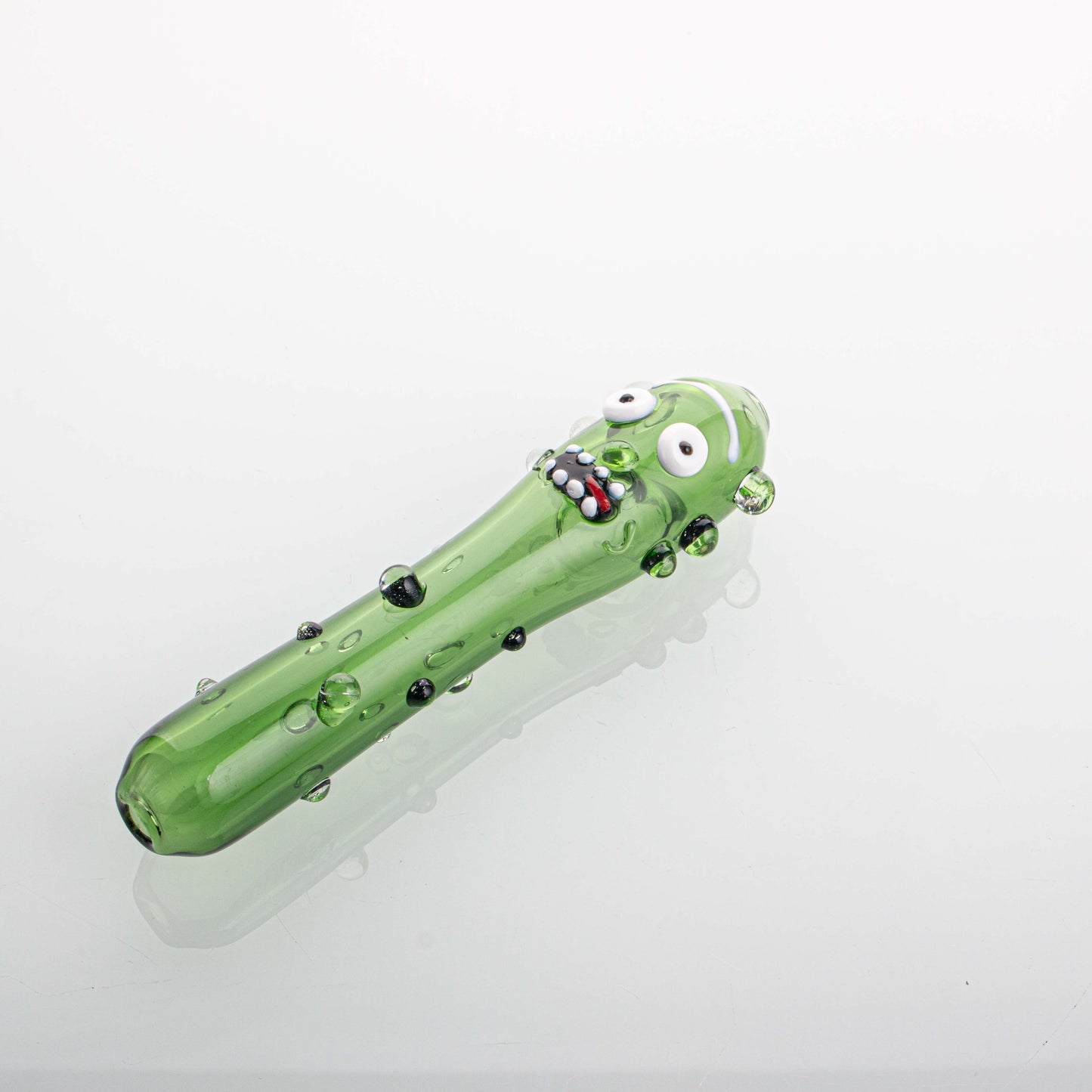 Cucumber Shape Glass Smoking Pipe YD4374