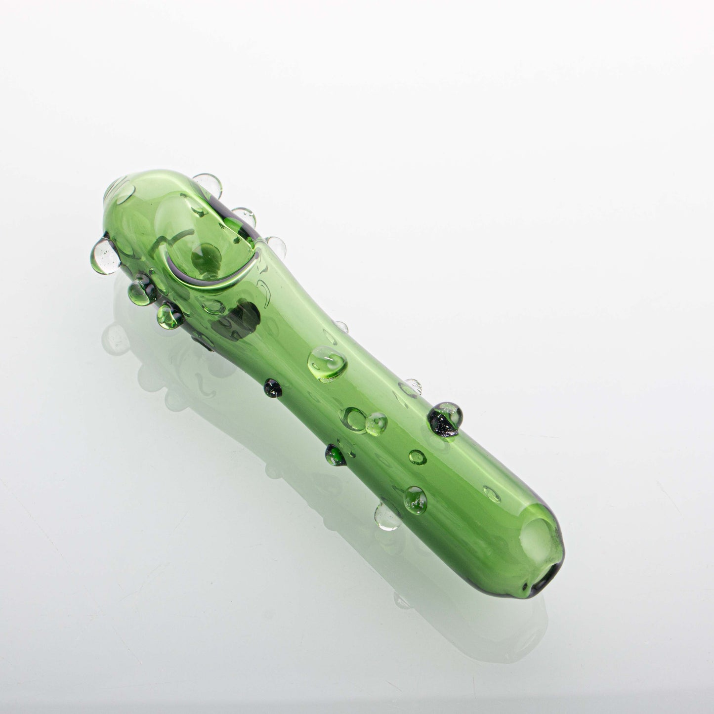 Cucumber Shape Glass Smoking Pipe YD4374