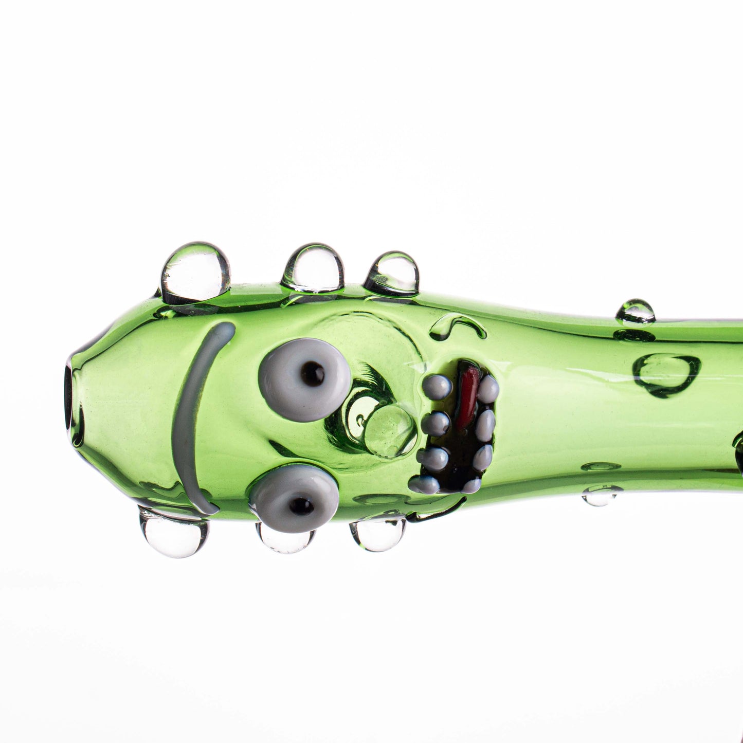 Cucumber Shape Glass Smoking Pipe YD4374