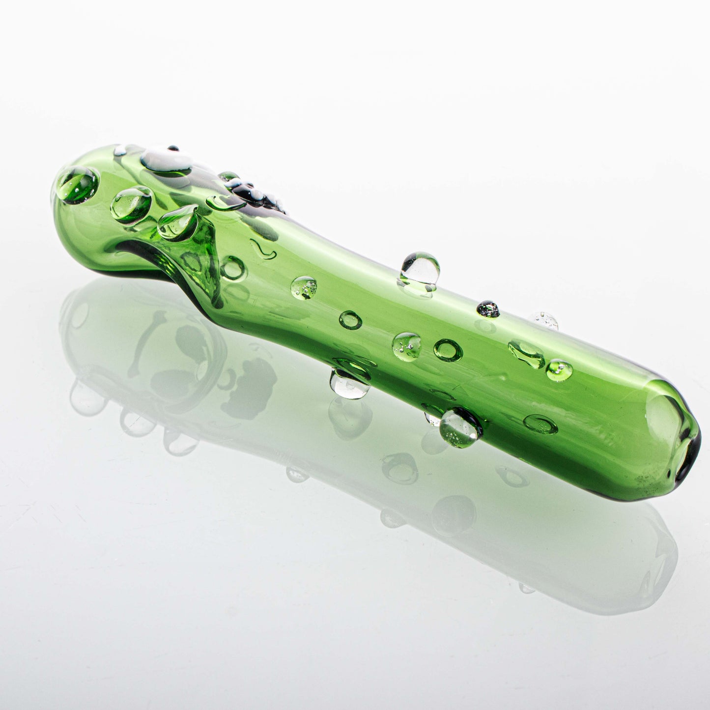 Cucumber Shape Glass Smoking Pipe YD4374