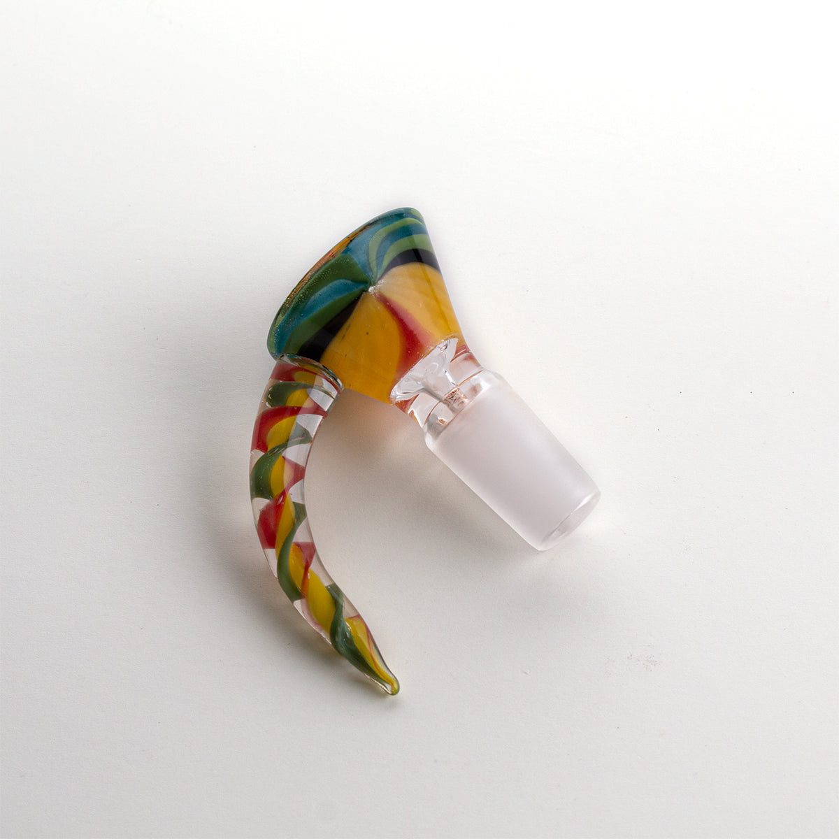 Colorful Floral Glass Bowl Piece PT1261