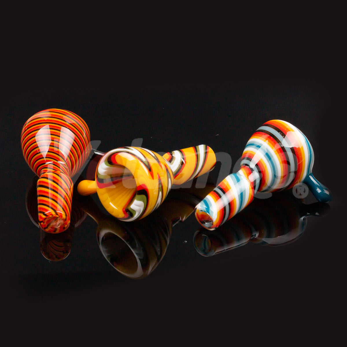 Colorful Swirl Glass Bowl Piece PT236