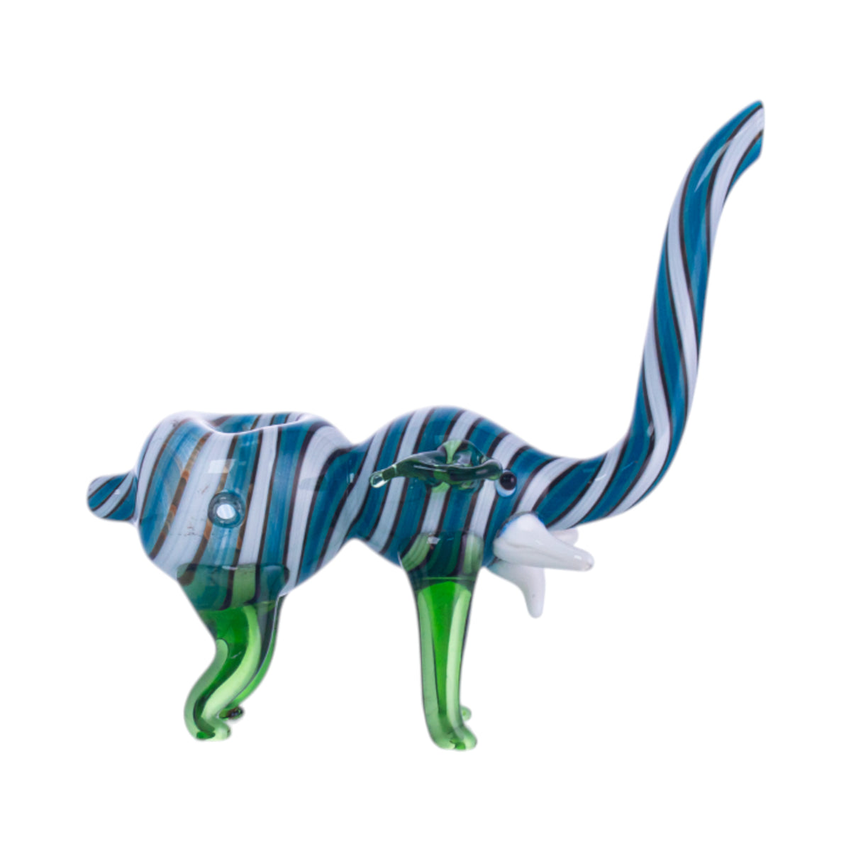 Hand-Painted Glass Animal Figurine, YD3417（Random Color）