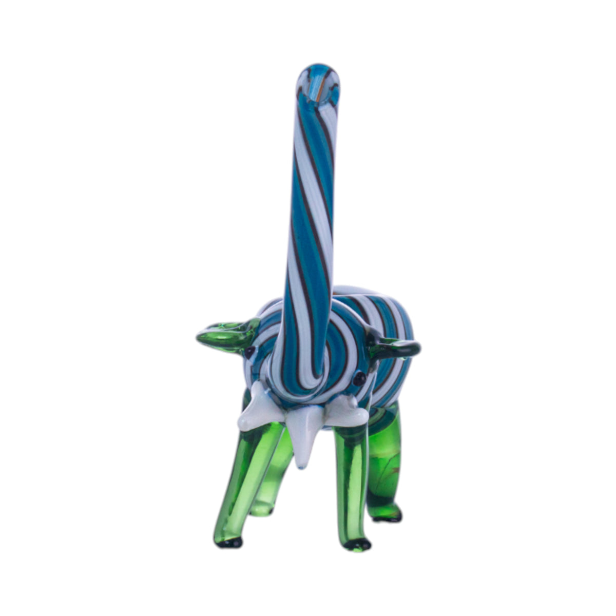 Hand-Painted Glass Animal Figurine, YD3417（Random Color）