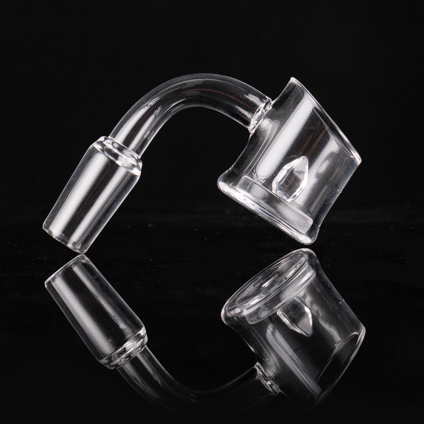 25mm Bevel Quartz Banger - 2mm Wall Clear Flat Edge D25383