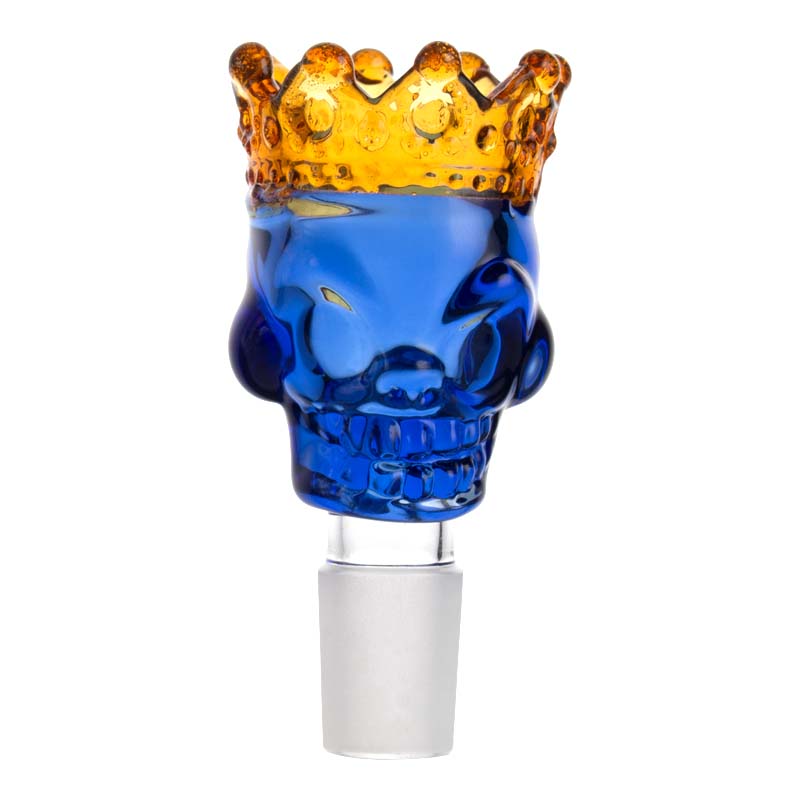 Large Crown Skull Glass Bowl Piece PT249