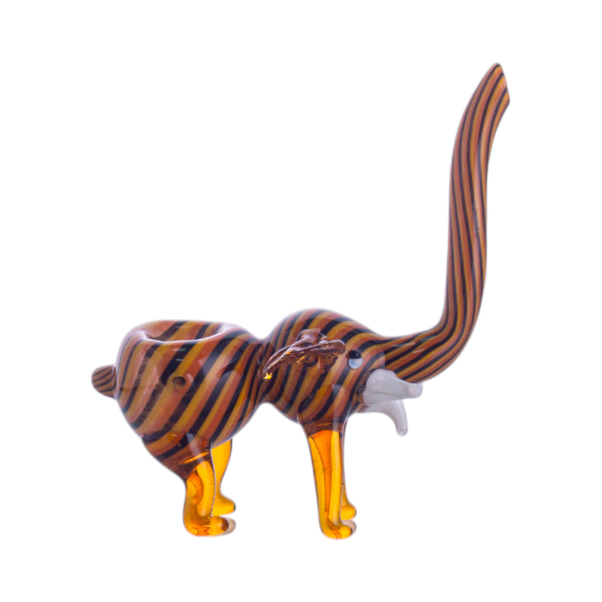 Hand-Painted Glass Animal Figurine, YD3417（Random Color）