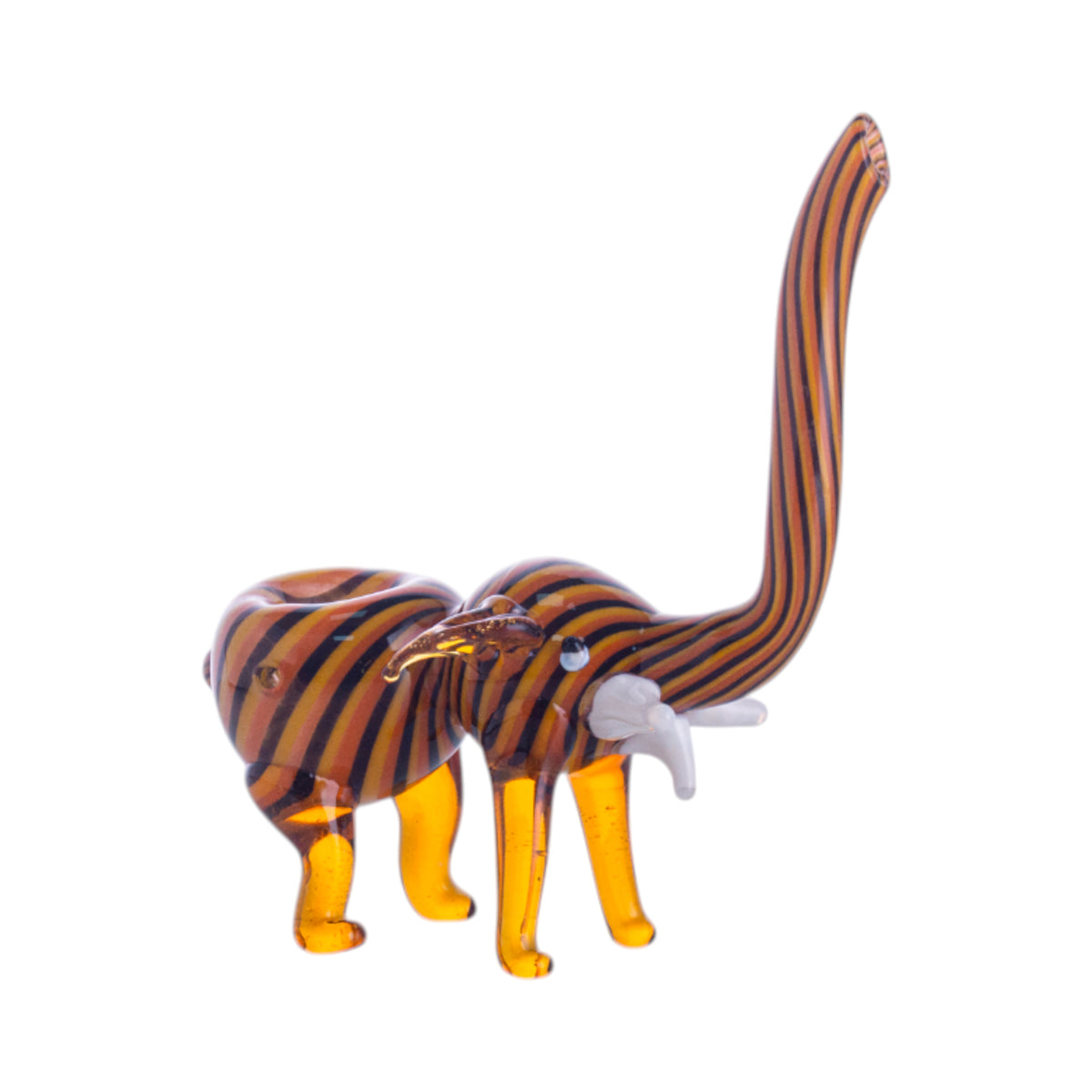 Hand-Painted Glass Animal Figurine, YD3417（Random Color）