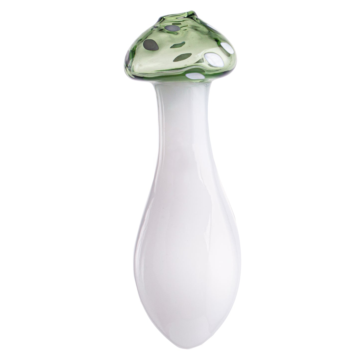 Glass Mushroom Tobacco Pipe - 80mm Hand Pipe YD4843 （Random Color）