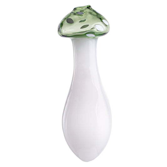 Glass Mushroom Tobacco Pipe - 80mm Hand Pipe YD4843 （Random Color）