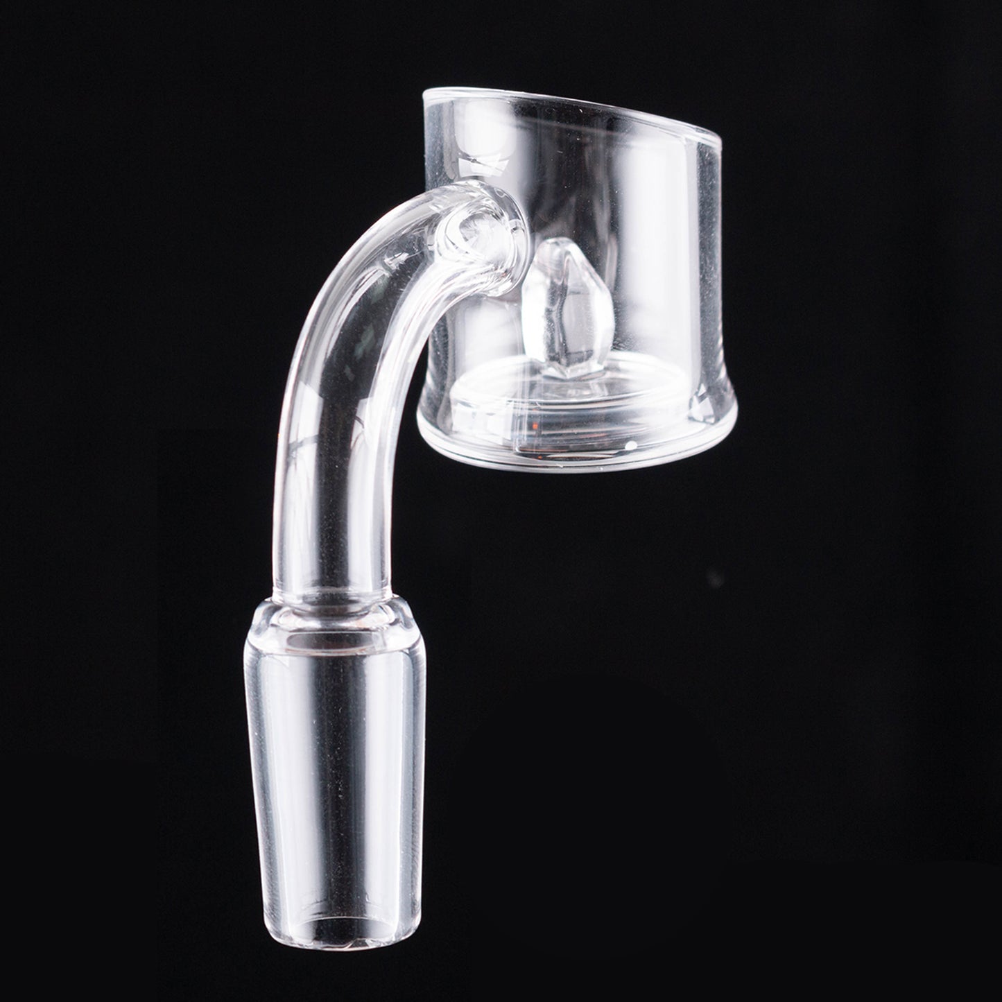 25mm Bevel Quartz Banger - 2mm Wall Clear Flat Edge D25383