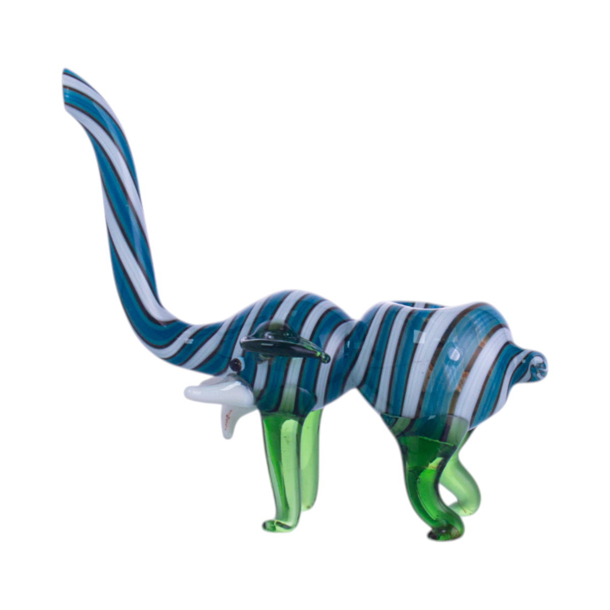 Hand-Painted Glass Animal Figurine, YD3417（Random Color）