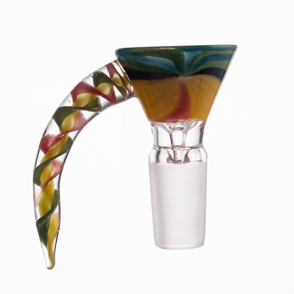 Colorful Floral Glass Bowl Piece PT1261