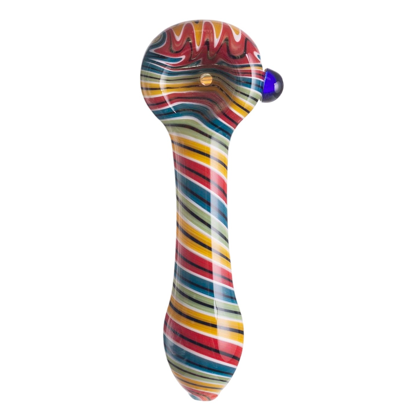 Crackle Pattern Glass Smoking Pipe YD3761