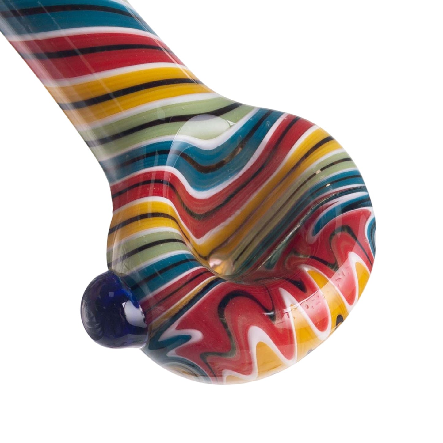 Crackle Pattern Glass Smoking Pipe YD3761