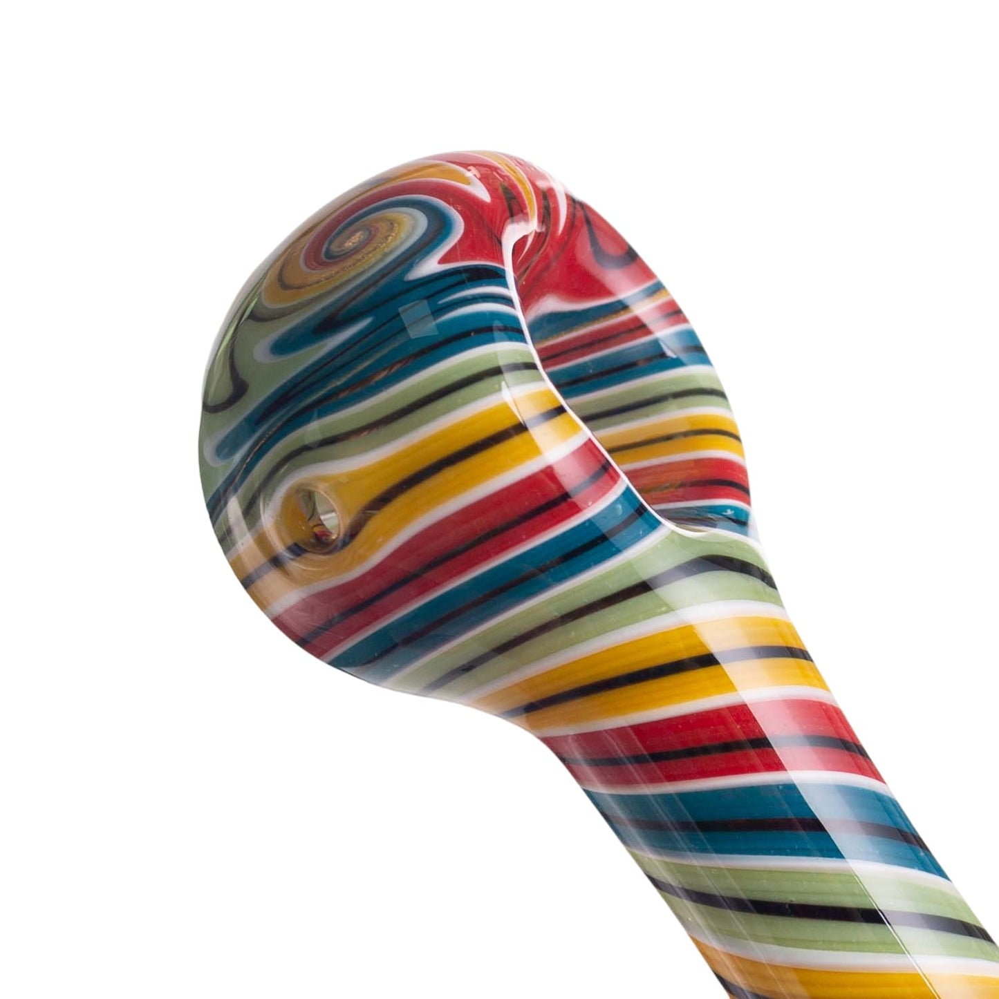 Crackle Pattern Glass Smoking Pipe YD3761