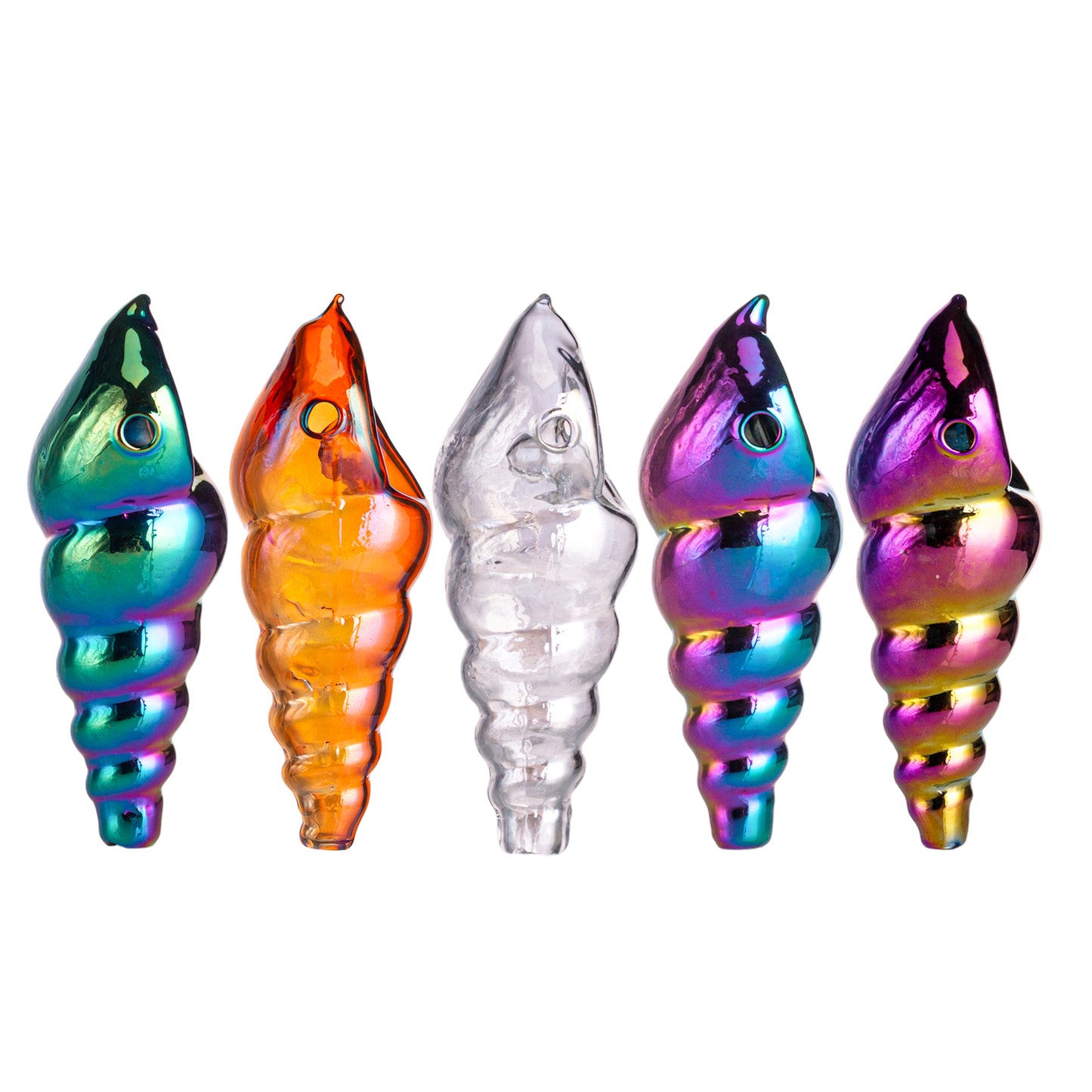 Glass Bottle Tobacco Pipe - 110mm Hand Pipe YD8007