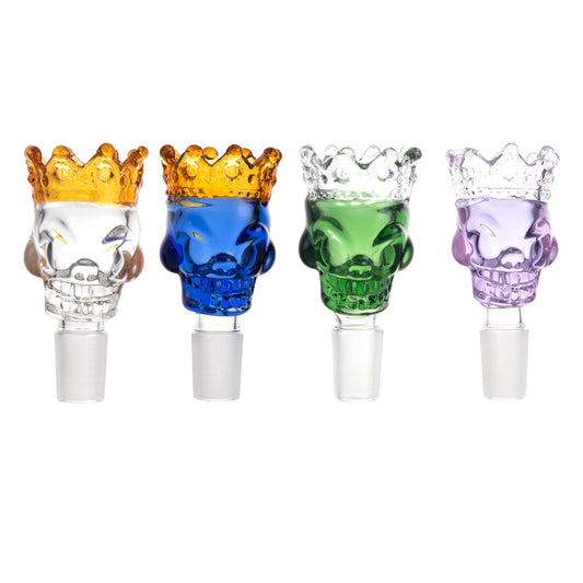 Large Crown Skull Glass Bowl Piece PT249