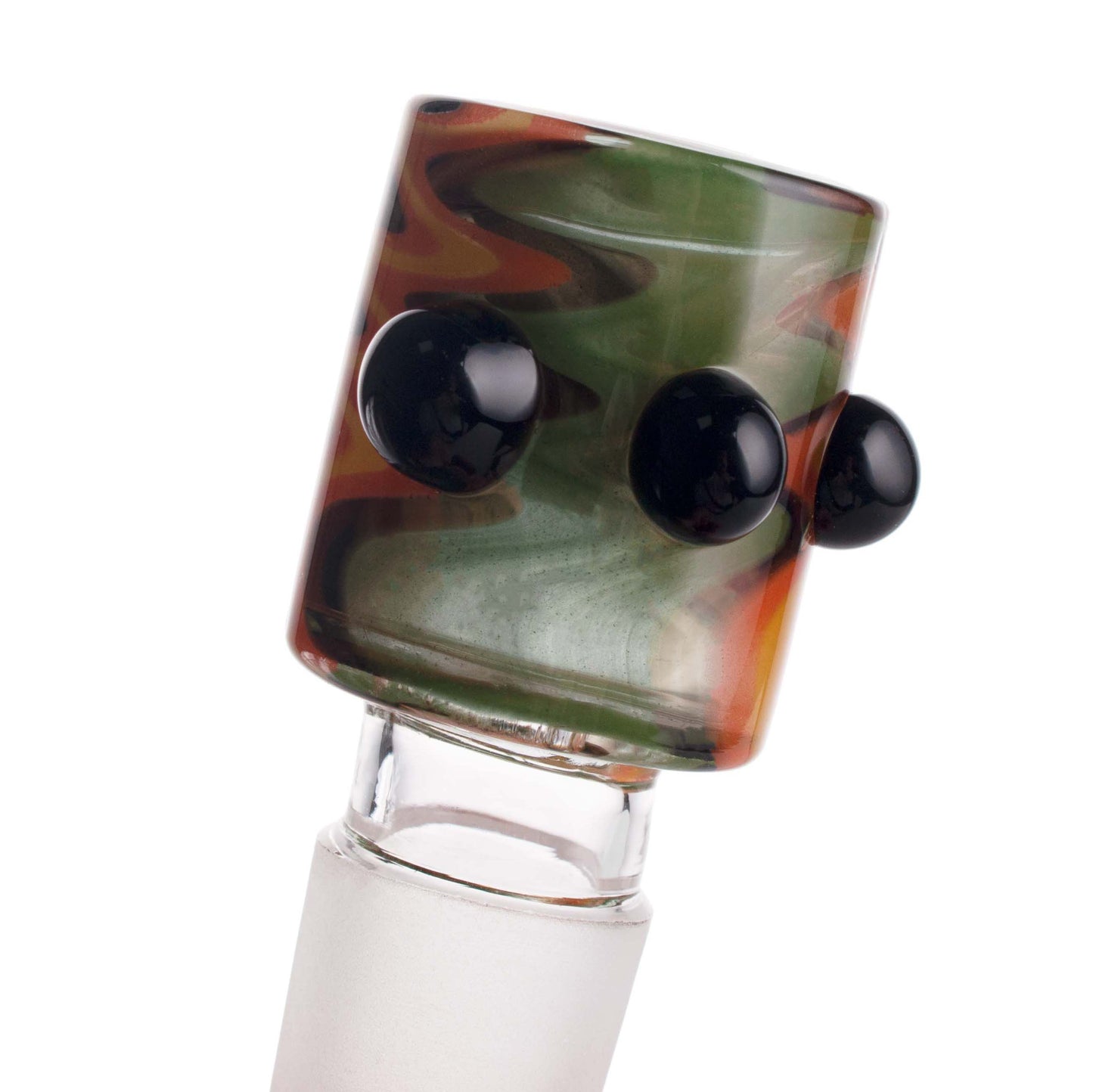 Colorful Glass Bowl Piece with Frosted Joint PT214