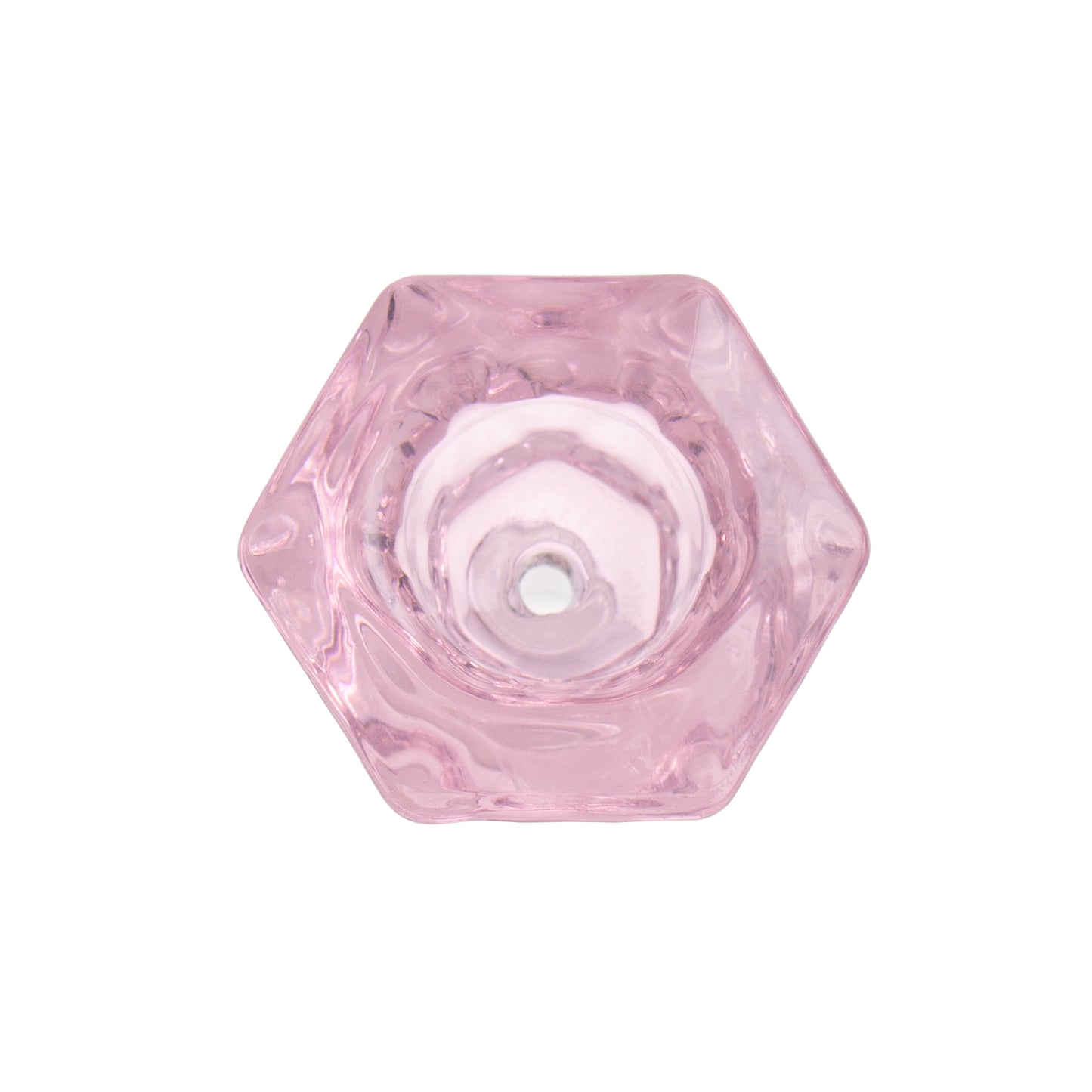 Hexagon Diamond Shape Glass Bowl Piece PT5201